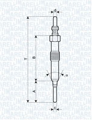 MAGNETI MARELLI 062900089304 -  Свеча накаливания